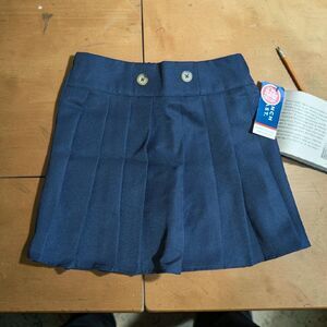 French Toast Girls Navy Pleated School Uniform Skort, Size 7, Adjustable Waist